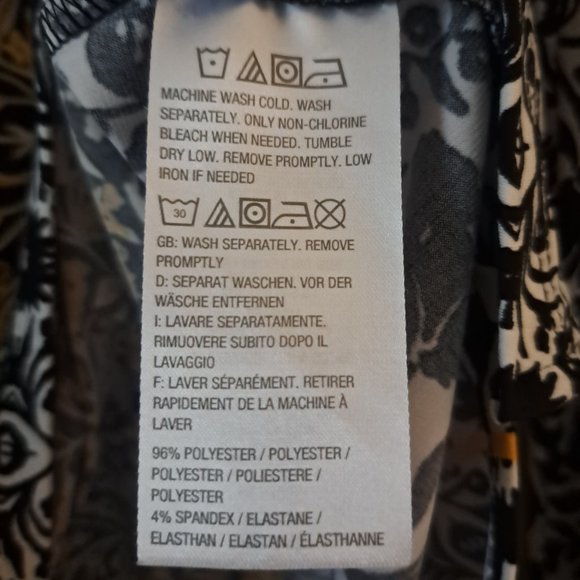 Susan Graver women's tie neck floral print long sleeve top Sz L - Picture 7 of 8